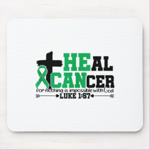 Mousepad Cure o Câncer Cristão Acredita em Deus Câncer de F