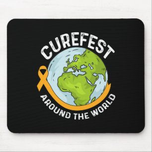 Mousepad Curefest em todo o mundo Conscientização sobre o C