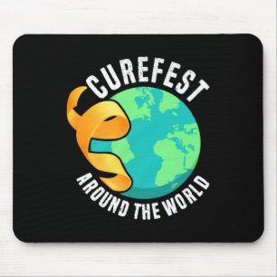 Mousepad Curefest em todo o mundo Conscientização sobre o c