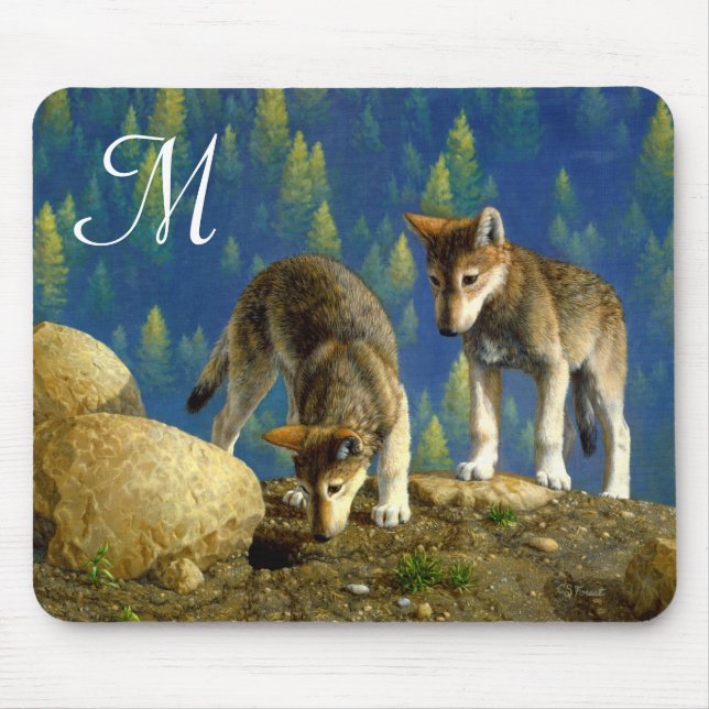 Mousepad Curiosa Cinza de Lobos (Frente)