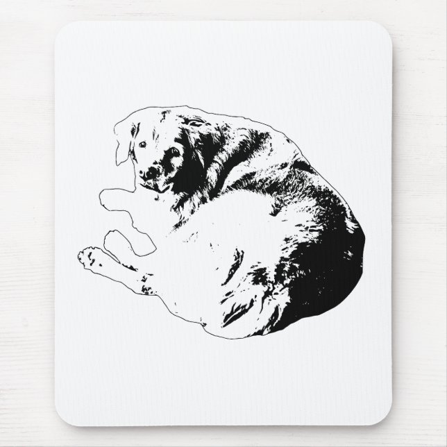 Mousepad Curl da Mesa, Equilíbrio Silencioso (Frente)