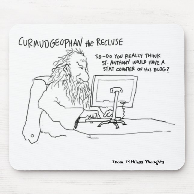 Mousepad Curmudgeophan em Blogging (Frente)