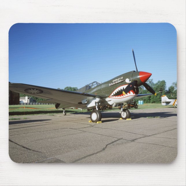 Mousepad Curtiss P-40 Warhawk, em festival aéreo de (Frente)