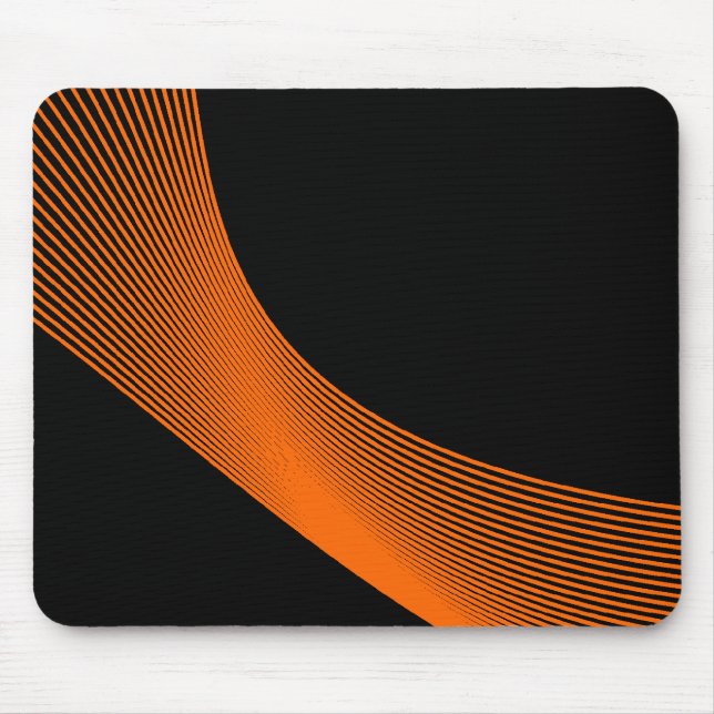 Mousepad Curvas Bézier - Laranja a preto (Frente)