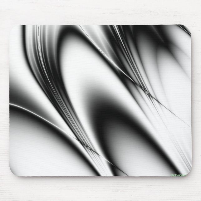 Mousepad curvas bw4 preto e branco (Frente)