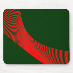 Mousepad Curvas de Bézier - vermelho em 003300 verdes