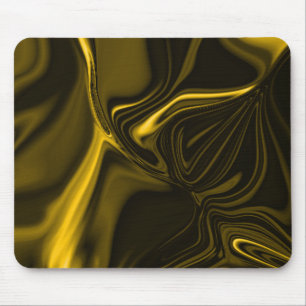 Mousepad Curvas douradas ou amareladas em marrom