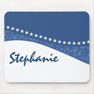 Mousepad Curvas Estrelas Azuis, Boca