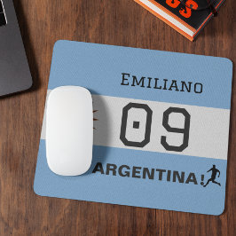 Mousepad Custom Albiceleste Sun Flag Athlete Graphic