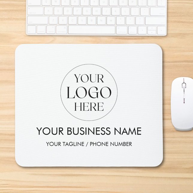 Mousepad Custom Company Business Logo Promotional Modern (In situ)