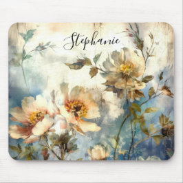 Mousepad Custom Dark Floral Ethereal