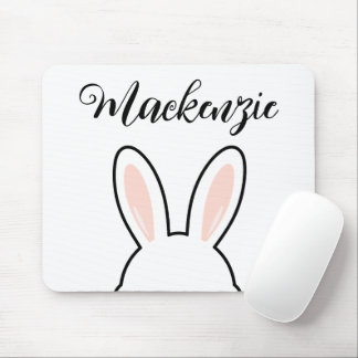 Mousepad Custom Minimalist Cute Bunny Ears Easter