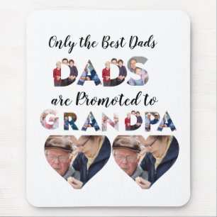 Mousepad Custom Modern Grandpa 9 Photo Collage
