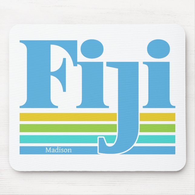 Mousepad Custom Name / Text Fiji (Frente)