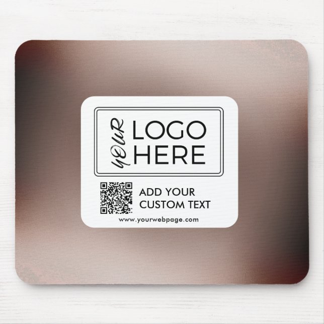 Mousepad Custom Photo QR Code Business Logo (Frente)