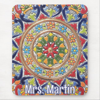 Mousepad Customizable Vintage Spanish Tile