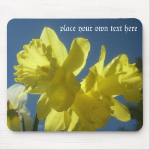 Mousepad customizável do jardim dos daffodils do