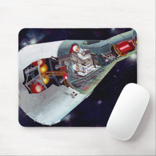 Mousepad Cutaway, Uma Nave Espacial Gemini De Duas Pessoas