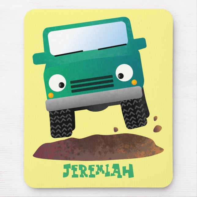 Mousepad Cute 4X4 offroad vehicle cartoon car (Frente)