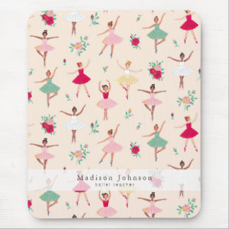 Mousepad Cute Ballet Dancers Pattern Ballerina