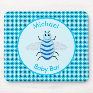 Mousepad Cute Blue Baby Boy Personalizado