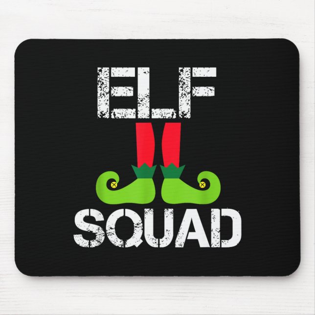 Mousepad Cute Christmas Cheer Elf Squad Santa's Helper  (Frente)