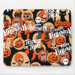 Mousepad Cute e Assustador Halloween Vibes Assustadoras