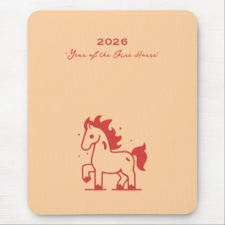 Mousepad Cute Fire Horse