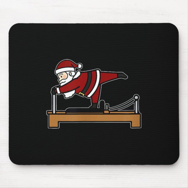 Mousepad Cute Funny Mery Christmas Lates Santa Claus Perfom (Frente)