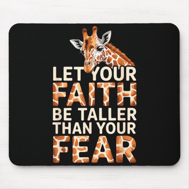 Mousepad Cute Giraffe Design For Men Women Adult Safari Gir (Frente)
