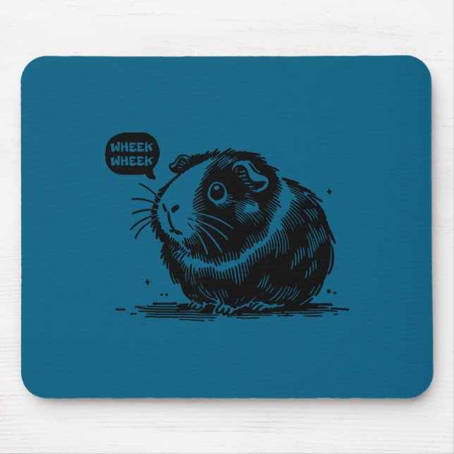 Mousepad Cute Guinea G Wheek Wheek Sounds Guinea G Lover Fu (Frente)