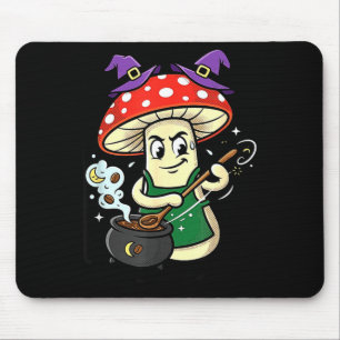 Mousepad Cute halloween cogumelo bruxa chapéu caldeirão mág