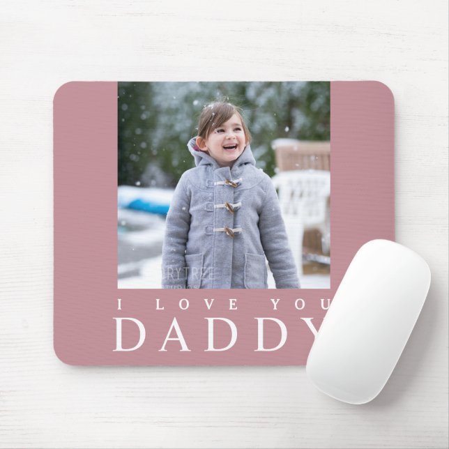Mousepad Cute I Love You Kid Photo Pai (Com mouse)