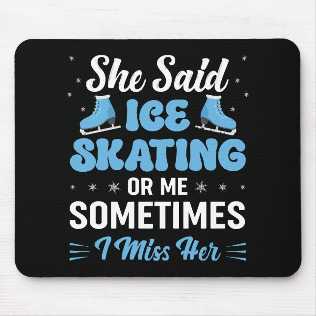 Mousepad Cute Ice Rink Synchronized está Chamando (Frente)