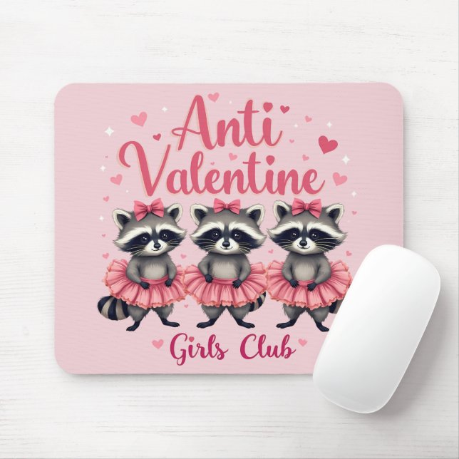 Mousepad Cute Kawaii, Cuta Cuta Cute do Funny Raccoon do Di (Com mouse)