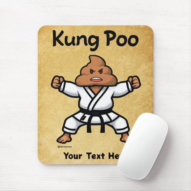 Mousepad Cute Kung Poo Karate (Com mouse)