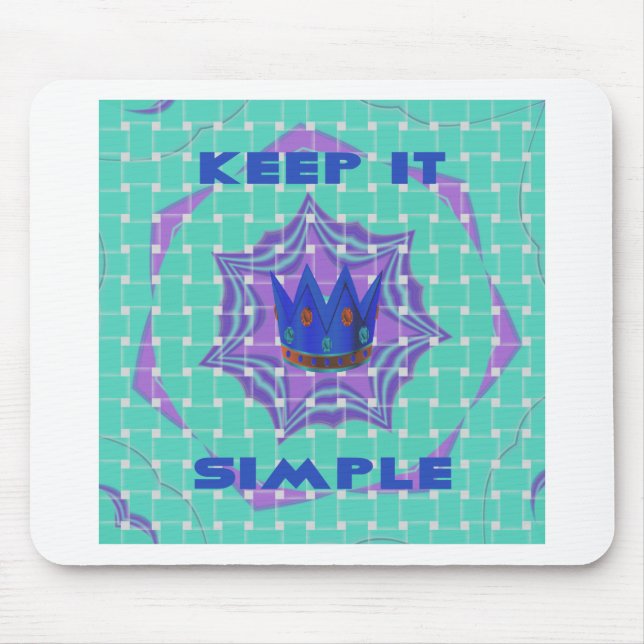 Mousepad Cute Nice and Lovely Simple Royal (Frente)