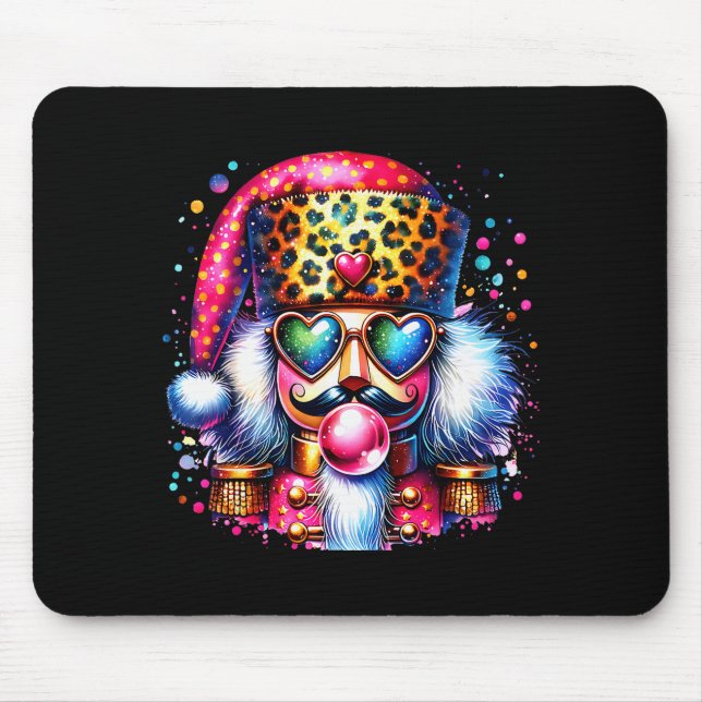 Mousepad Cute Nutcracker Blowing Bubble Gum Nk Christmas Pa (Frente)