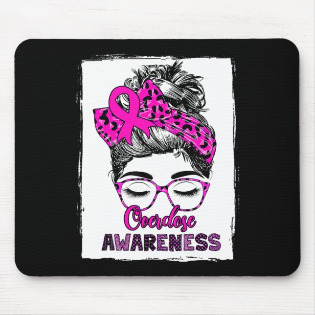 Mousepad Cute Overdose consciência pão de cabelo bagunçado  (Frente)