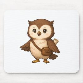 Mousepad Cute Owl Illustration – Okojo and Friends Illust