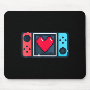 Mousepad Cute Pixel Heart Gamer Dia dos Namorados T Para Ho
