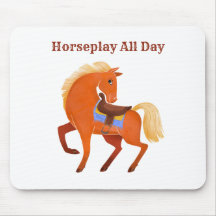 Cute Rustic Brown Horse Name Personalizado