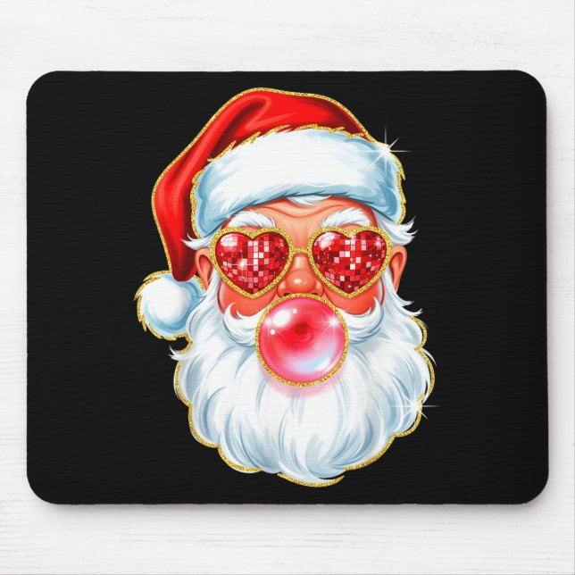 Mousepad Cute Santa Bubble Gum For Women Teen Little Girls  (Frente)