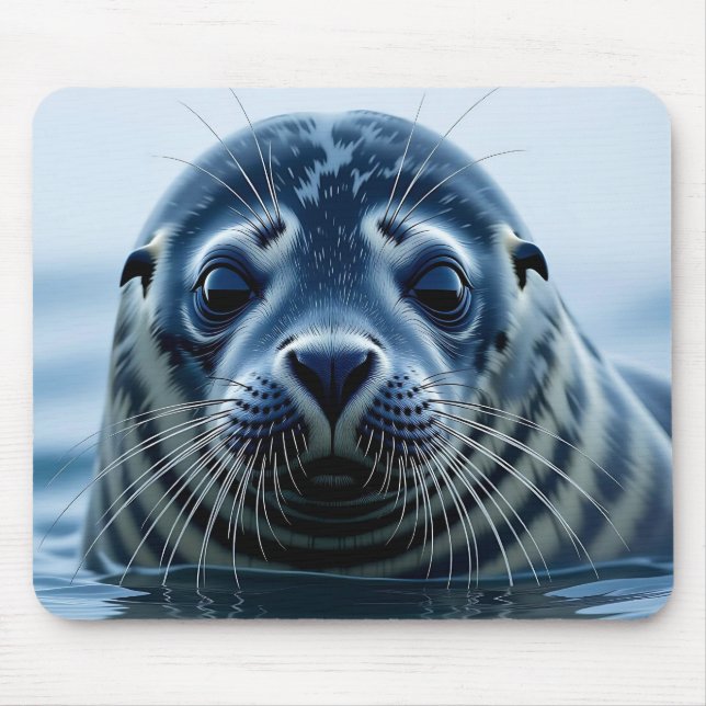Mousepad Cute Seal Close up (Frente)