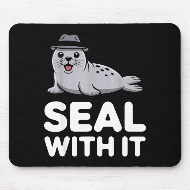 Mousepad Cute Seal Costume For Men Women Kids Ocean Animal  (Frente)