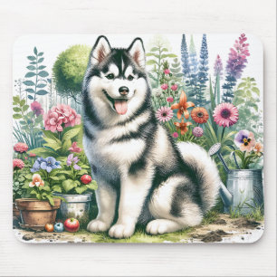 Mousepad Cute Siberian Husky