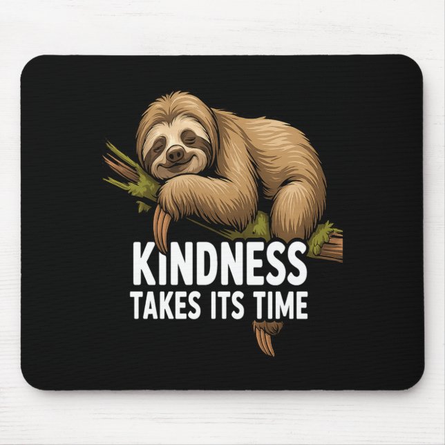 Mousepad Cute Sloth Design For Sloth Lover And Sloth Comfor (Frente)