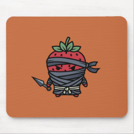 Mousepad Cute Strawberry Ninja Assassin Japanese Pop Art