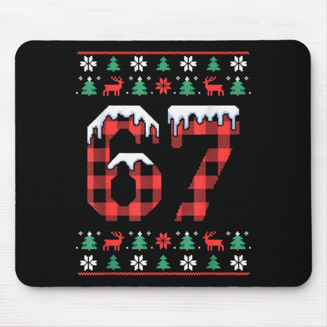 Mousepad Cute This My Ugly 67 Christmas Sweater Meme Gen Al (Frente)
