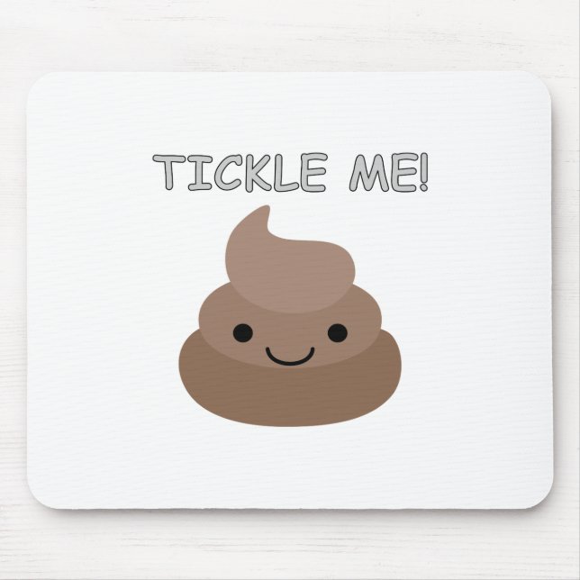Mousepad Cute Tickle Me Poop Emoji (Frente)